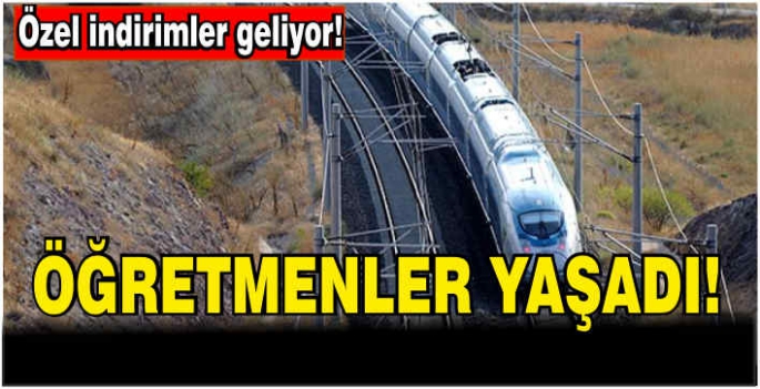 Trenlerde öğretmenlere özel indirim
