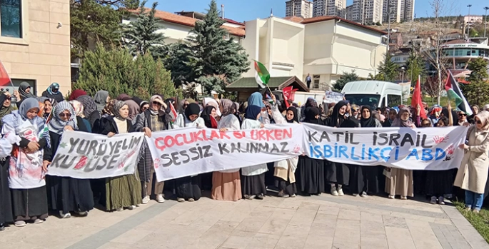 Malatya'da İsrail'in Gazze'ye yönelik saldırıları protesto edildi