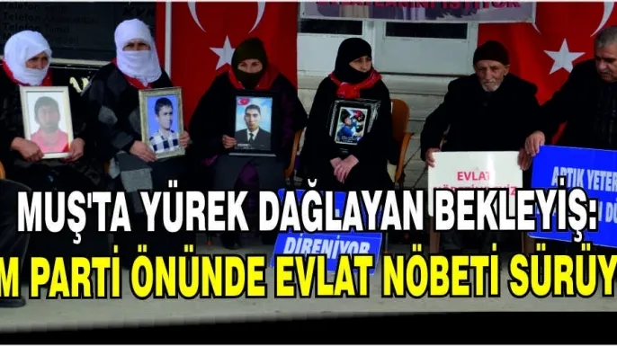 Muş'ta yürek dağlayan bekleyiş: DEM Parti önünde evlat nöbeti sürüyor