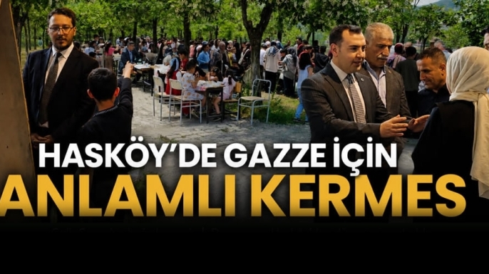 Hasköy’de Gazze İçin Anlamlı Kermes