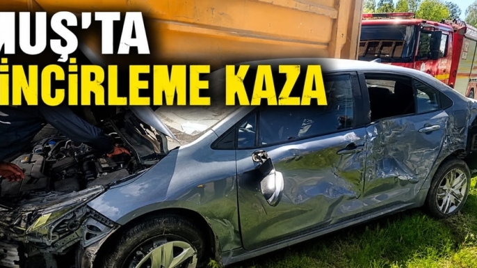 Muş'ta zincirleme kaza!