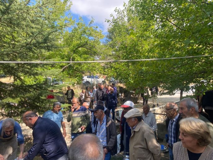 Keban köylüleri su kaynağı için kurban kesti 1