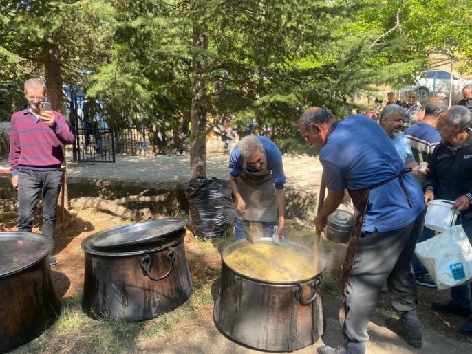 Keban köylüleri su kaynağı için kurban kesti 2