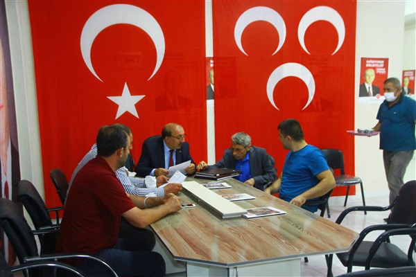 MHP İl Merkez İlçe Başkanı Tahsin Şahin’den, Başkan Öğreten’e Ziyaret