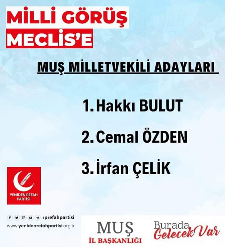 YRP ADAYLARINI DUYURDU