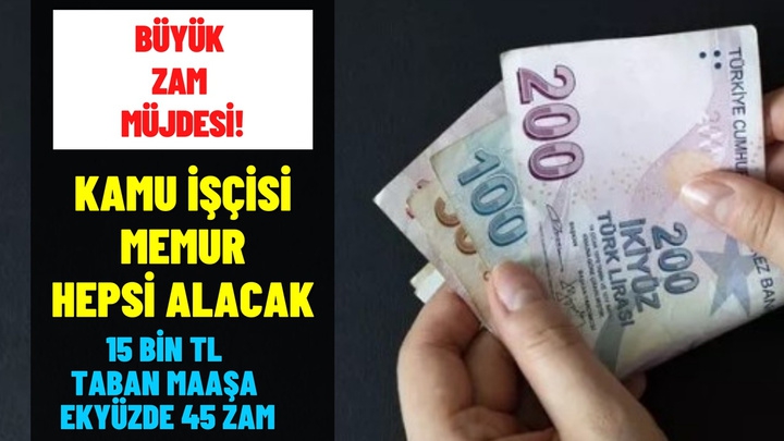 Zamlı maaşların yatacağı tarih belli oldu!