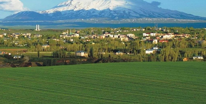Herkes bu kare için geliyor! Süphan dağı manzaralı Malazgirt fotoğraf çekmek isteyenleri ağırlıyor