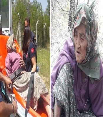 105 yaşındaki kadın kaybolduktan 28 saat sonra bulundu