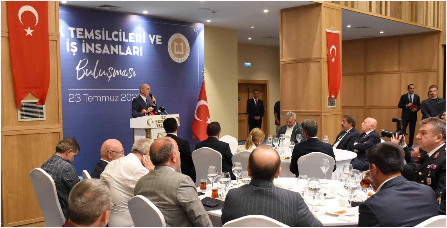 TBMM Başkanı Kurtulmuş, Erzurum'da STK temsilcileriyle buluştu: