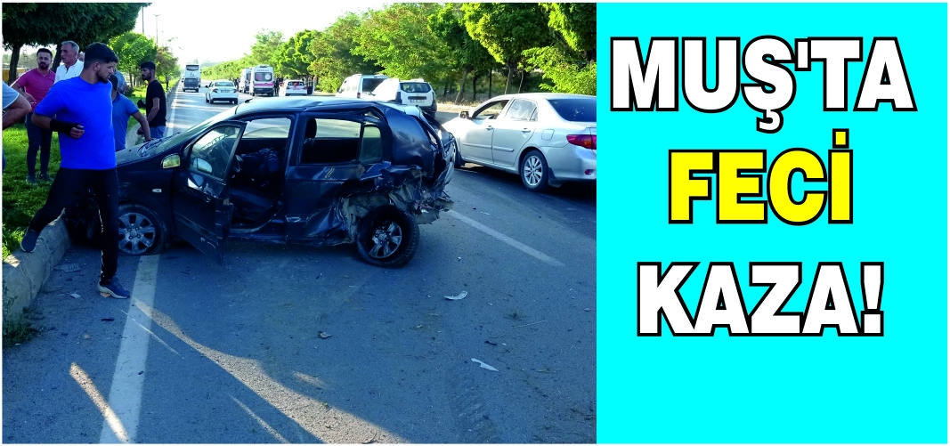 Muş’ta feci kaza: 5 yaralı!