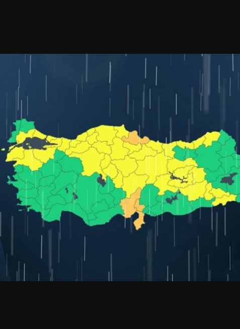 Meteorolojiden 44 il için sarı ve turuncu kodlu uyarı