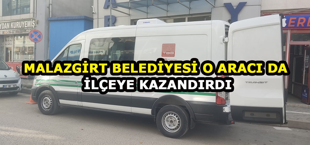 TBB Malazgirt Belediyesi'ne cenaze aracı hibe etti