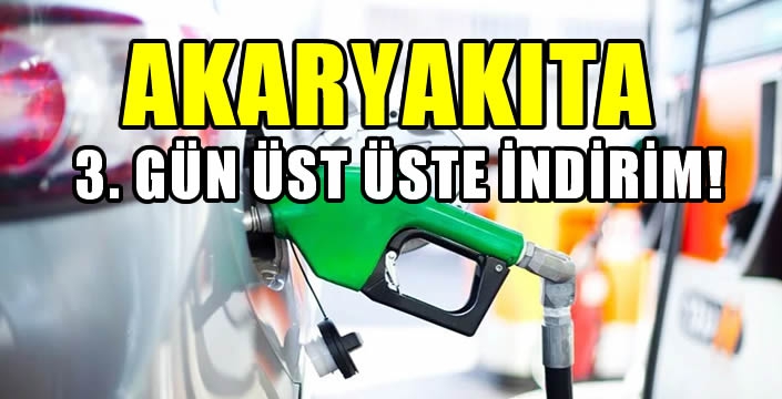 Akaryakıta peş peşe gelen indirimler araç sahiplerini sevindirdi!