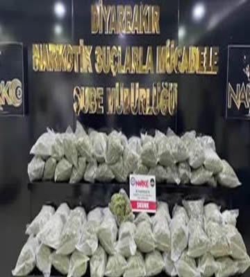 Diyarbakır'da 445 kilogram skunk ve 15 kilogram esrar ele geçirildi