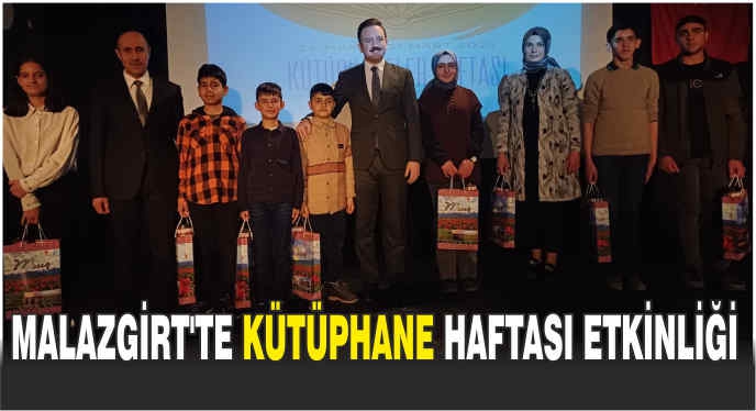 Malazgirt'te Kütüphane Haftası Etkinliği