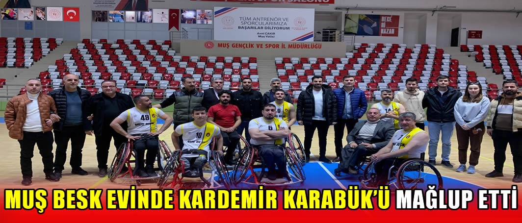 Muş BESK evinde Kardemir Karabük’ü mağlup etti