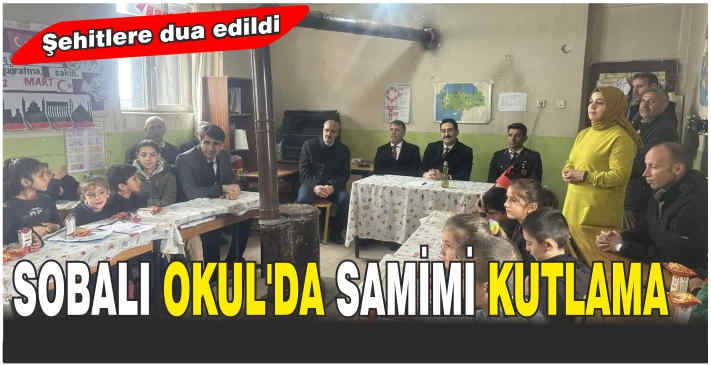 Sobalı Okul’da samimi kutlama