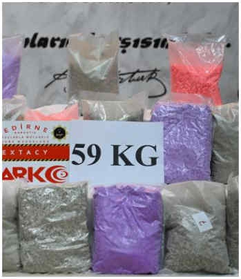 2 tırda 58 kilo 176 gram sentetik uyuşturucu ele geçirildi