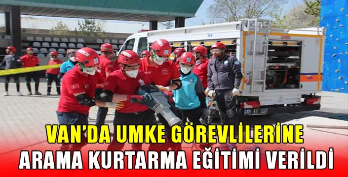 Van'da UMKE görevlilerine arama kurtarma eğitimi verildi