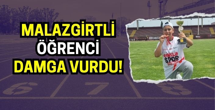 Malazgirtli öğrenci Çanakkale’deki yarışmaya damga vurdu!
