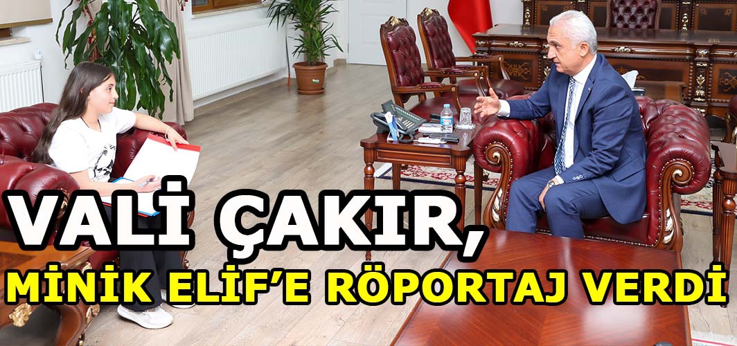 Muş Valisi Çakır 5. sınıf öğrencisinin röportaj talebini kabul etti
