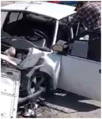 İki otomobil çarpıştı: 1 ölü 5 yaralı