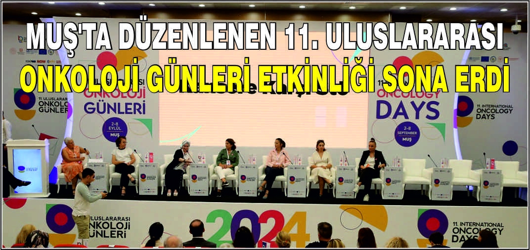 Muş'ta düzenlenen 11. Uluslararası Onkoloji Günleri etkinliği sona erdi