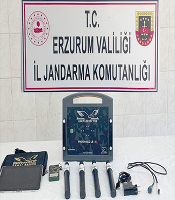 Erzurum'da izinsiz kazı yapan 3 şüpheli suçüstü yakalandı