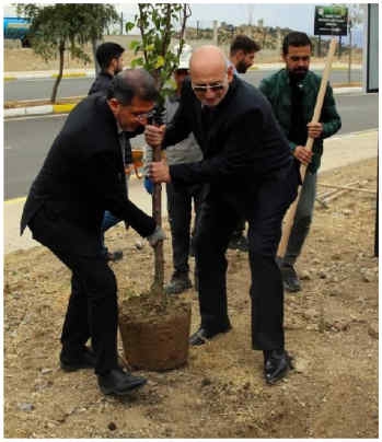 Şırnak Üniversitesi kampüsüne 1400 fidan dikildi