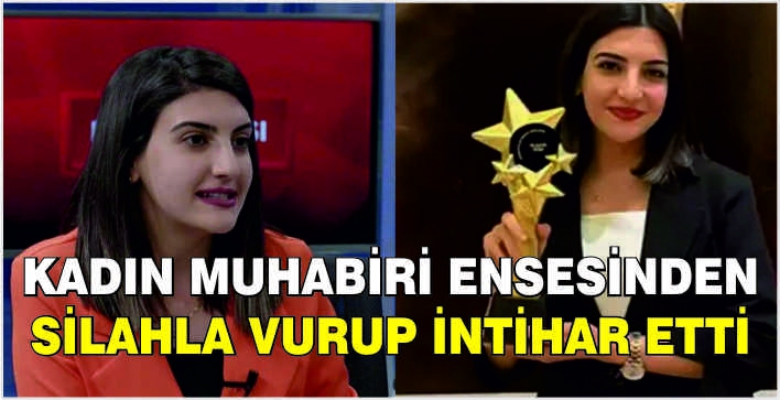 Kadın muhabiri ensesinden silahla vurup intihar etti