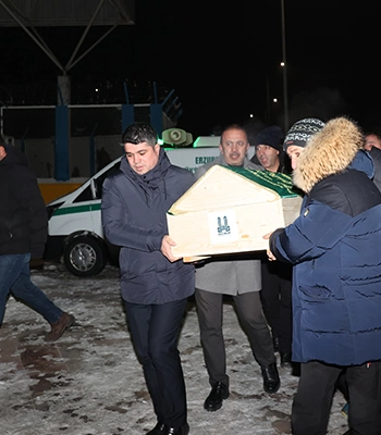 Erzurum'da çığ düşmesi sonucu hayatını kaybeden judocunun cenazesi İstanbul'a gönderildi
