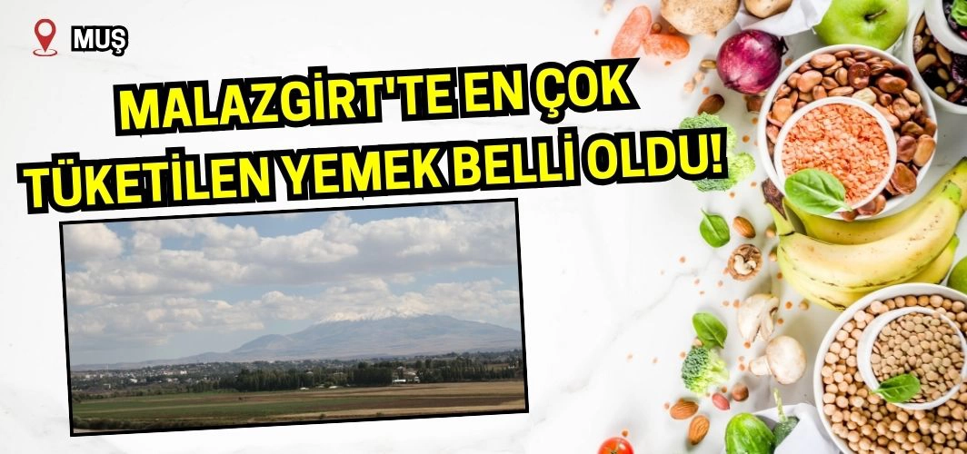 Malazgirt'te en çok tüketilen yemek belli oldu!