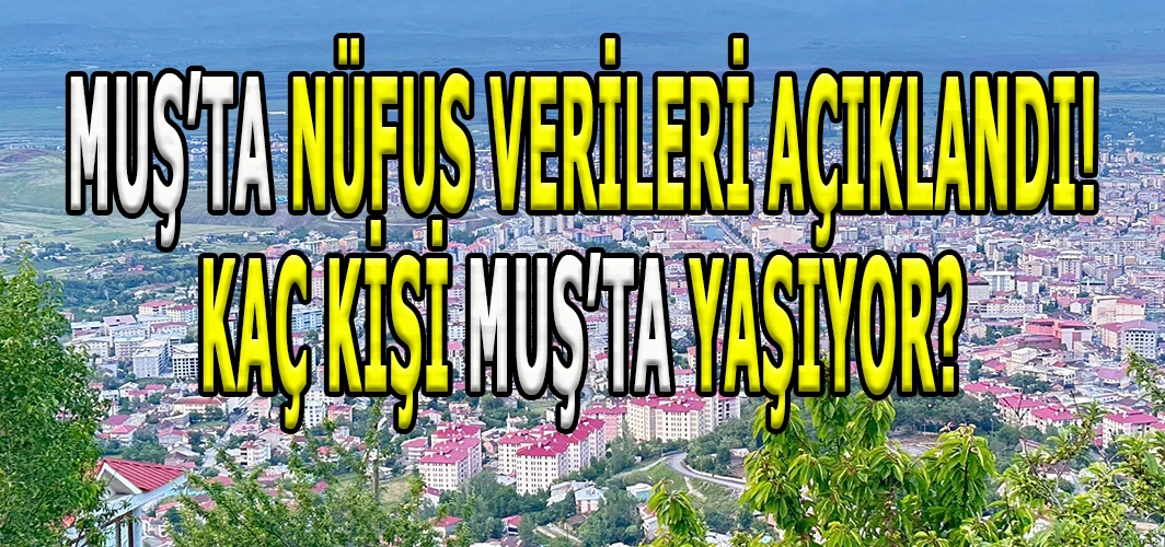 Muş’ta 2024 Nüfus verileri açıklandı: Göç vermeye devam ediyor!