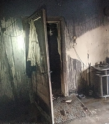 Erzurum'da evde çıkan yangında Afganistanlı 2 kişi dumandan etkilendi