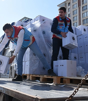 TOBB'dan Malatya'ya gönderilen 27 bin yardım kolisinin dağıtımına başlandı