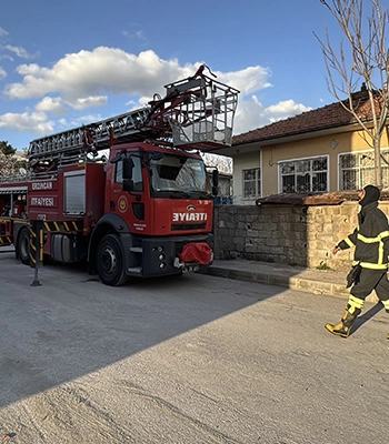 Erzincan'da müstakil evde yangın