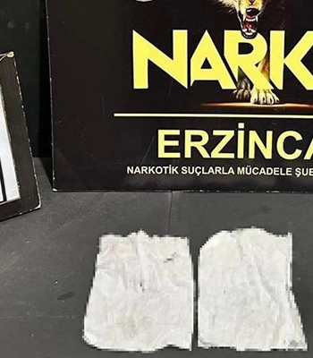 Erzincan’da uyuşturucuyla yakalanan 2 şüpheli gözaltına alındı