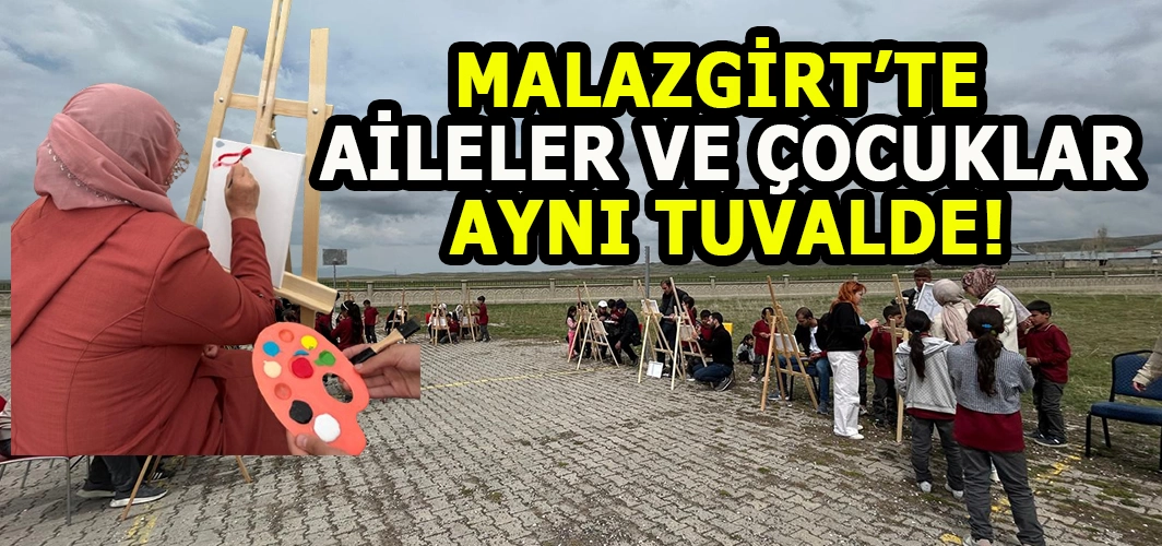 Malazgirt’te sıra dışı bir gün: Oğuzhan köyünde renklerle duygular buluştu!