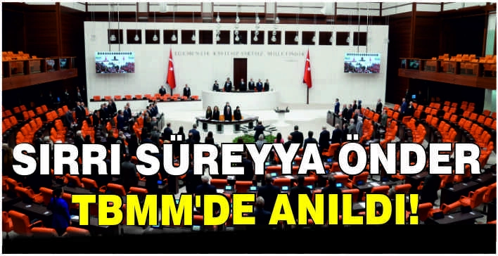 Sırrı Süreyya Önder TBMM'de anıldı