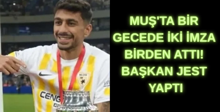 Muş'ta bir gecede iki imza birden attı! Başkan jest yaptı