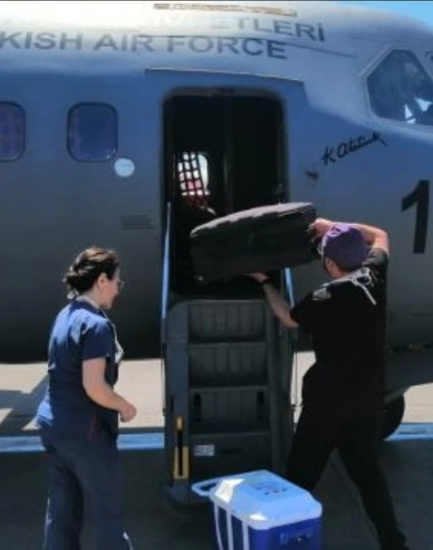 Hava Kuvvetleri uçağı, organ nakli için havalandı