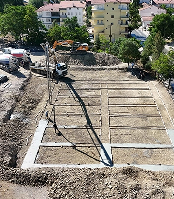 Hekimhan'da çok amaçlı salon yapımı için temel atıldı