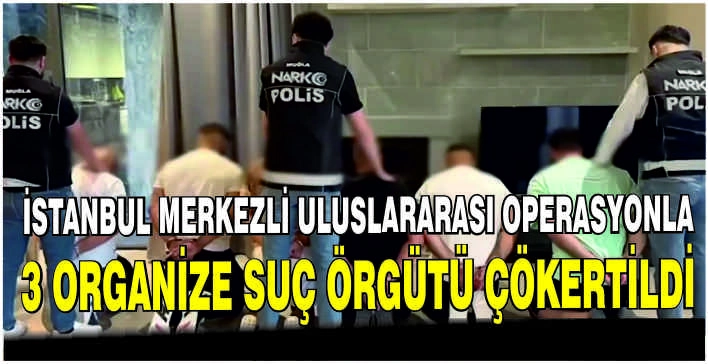 İstanbul merkezli uluslararası operasyonla 3 organize suç örgütü çökertildi