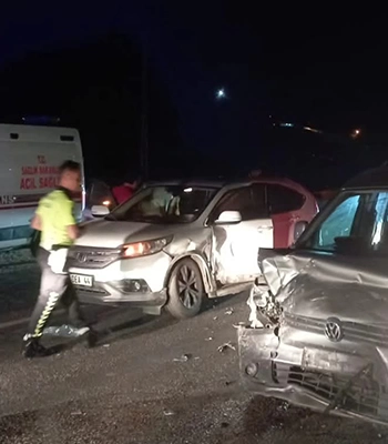 Malatya'da trafik kazalarında 5 kişi yaralandı