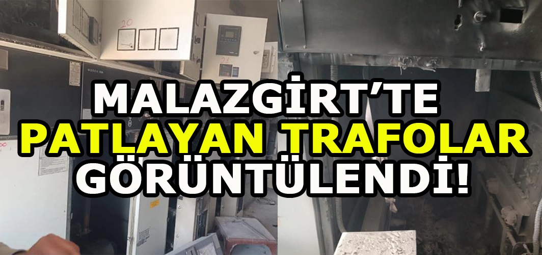 Malazgirt’te elektrik krizi: Patlayan trafolar görüntülendi!