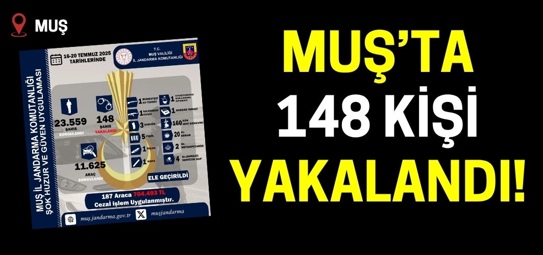 Muş'ta jandarmadan