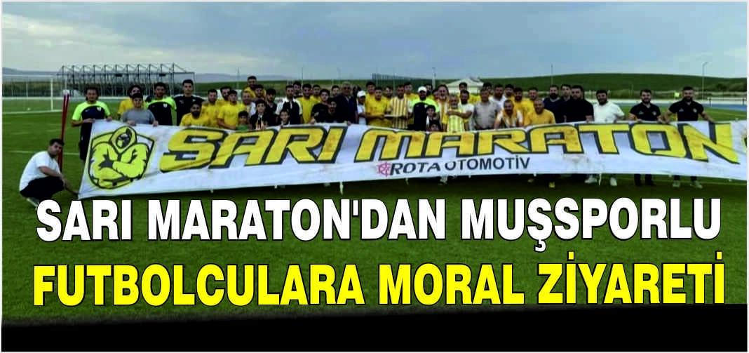 Sarı Maraton’dan Muşsporlu futbolculara moral ziyareti