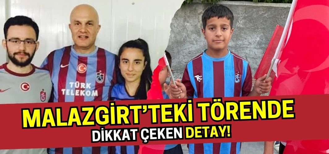 Şehit Binbaşı Arslan Kulaksız'ı anma töreninde dikkat çeken Trabzonspor detayı!
