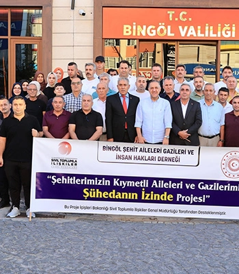 Bingöl'den yola çıkan şehit yakınları gaziler ve gazi yakınları 4 kenti gezecek