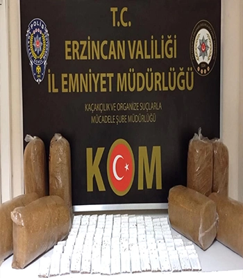 Erzincan'da tütün ve sigara kaçakçılığı operasyonunda bir zanlı yakalandı